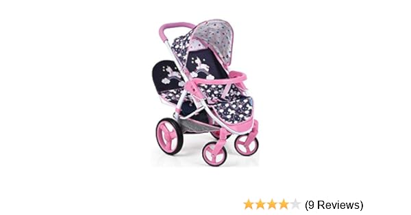 unicorn double dolls pram