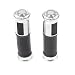 Generic Motorcycle CNC Aluminum Rubber Gel Hand Grips 7/8" Throttle Handlebar - silver RS.425.00