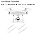 Produktbild TPulling DJI Propeller Zubehör  DJI Phantom Rauschunterdrückung Propeller 4 Stücke 4 Pro/V2.0/Erweiterte Geräuscharme Propeller 9445 Requisiten (Weiß)