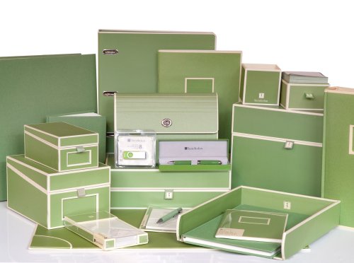 Semikolon Dokumentenbox lime (hell-grün) | Sammel-Box und Aufbewahrungsbox für Dokumente im A4 Format und Unterlagen | geräumige Box und praktisches Ablage-System im Format 31,5 × 26 × 10 cm - 2