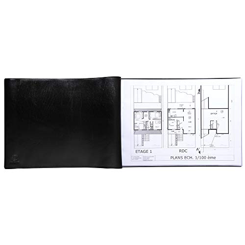 Exacompta 88330E - Carpeta de 20 fundas  A3  color negro