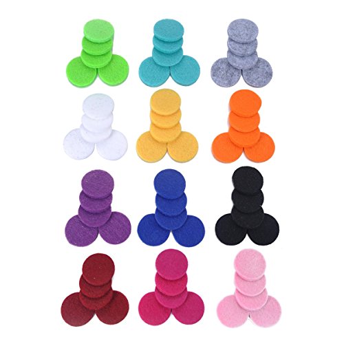 Book's Cover ofHooAMI 60 pcs Cotons de 12 Couleurs Pour Pendentif Parfum ou Huile Essentielle Rond 175mm