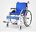 Produktbild L-Y Faltbarer Rollstuhl für Ältere Tragbare Trolley-Klappfahrräder für Behinderte -8484Fahrradstühle, Blau, EIN
