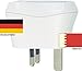 Produktbild Design Reisestecker Adapter Bahrain auf Deutschland für Schukostecker 230V,Umwandlungsstecker BH-D
