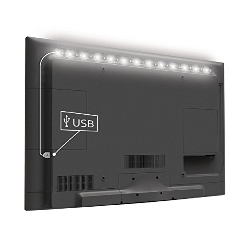 [LEDemain] 5050 RGB LED Band / TV Hintergrundbeleuchtung mit Farbänderung Entertainment Beleuchtung Fernsehen USB-Anschluss [Wasserdicht IP65] (50cm 5050 30 LEDs) - 2