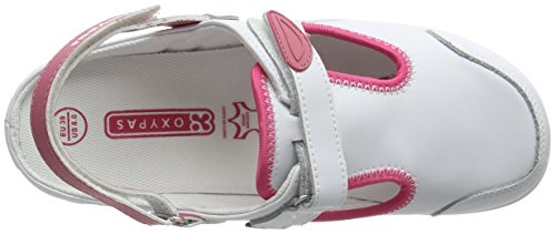 Oxypas Move Carin Slip-resistant, Antistatic Nursing Shoes, White (Fux) , 6.5 UK (EU: 40) - 7