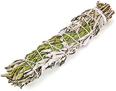 Large 9" (22cm) white sage and cedar smudge stick for smudging aromatic cleansing