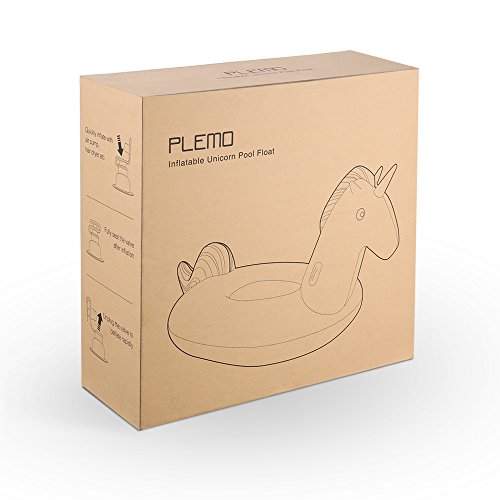 PLEMO Riesiges Einhorn Aufblasbares Kinderbett Sofa Luftmatratze Luftbett, Ideales Geschenk für Ihre Kinder - 6