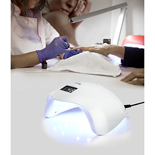 KYG SUN5 2-in-1 24LEDs 36W Nageltrockner UV Gel Nagellampe Lichthärtegerät Mit 10/30/60 Sekunden Und 99S Geringe Wärmemodus Timer Lichthärtungsgerät Für Fingernägel und der Zehennägel Weiß - 7