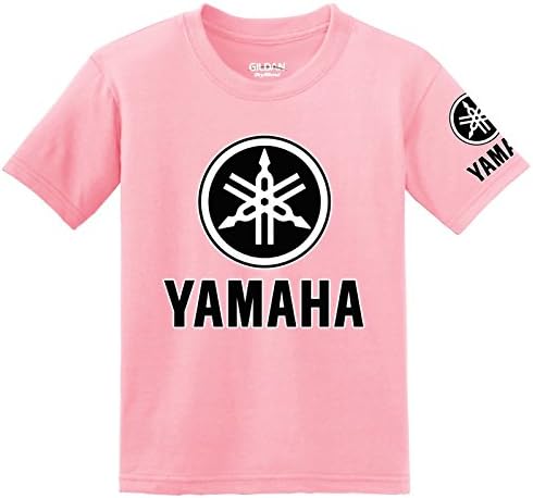 YMYG Yamaha Logo With Sleeve T-Shirt, X-Large Pink