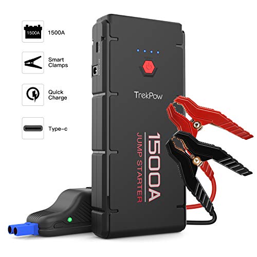 Démarreur De Batterie Portable 12V - Booster De Batterie Voiture, Moto, Camion - Avec écran LCD, Rechargeable - Pour Dépannage Urgent