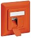 Produktbild intellinet 771658 Cat6A-Unterputzdose (2 Ports /FTP) orange