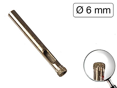 Diamant Lochsäge Kernbohrer 6mm für Glas - Keramik - Marmor etc.