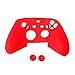 Produktbild Runrain Anti-Rutsch-Silikon-Hülle 2 Joystick Caps für Xbox One S Slim/X Controller (Rot)
