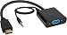 Produktbild SPEEDLINK HDMI auf VGA Adapter HQ (Vergoldete Kontakte, 3,5mm Klinke, Full HD, Audio- und Videoübertragung) schwarz