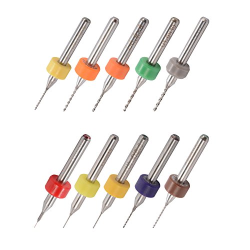 XCSOURCE® 10 Größen Bohrer Reinigungsset Set für 3D Drucker J-Kopf Düse Druckkopf 0,2 / 0,3 / 0,4 / 0,5 / 0,6 / 0,7 / 0,8 / 0,9 / 1,0 / 1,2 mm TE702 - 2