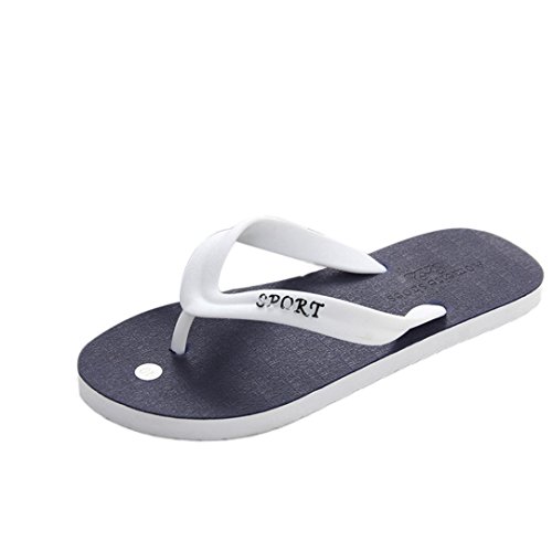 Preisvergleich Produktbild Zehensandale Badelatschen Herren Zehentrenner Sommer Outdoorschuhe Schwimmbadschuhe Beach Strandschuhe Badeschlappen Erwachsene Badeschuh Sport Hausschuhe Dusch- & Badeschuhe LMMVP (41 EU, Blau)