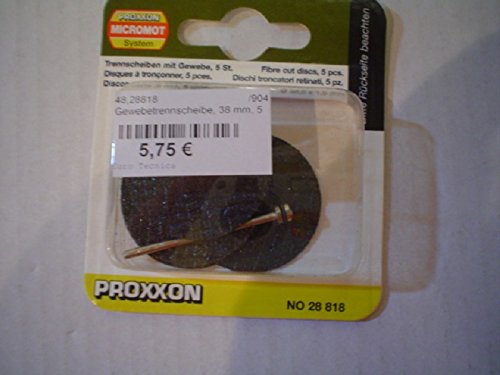 Proxxon 28818 Trennscheibe mit Gewebe Ø 38 X 1 mm, 5 Stk