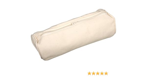 Zipped Canvas Fabric Pencil Case To Paint Decorate Fabric