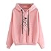 Produktbild 2018 Damen Sweatshirt mit Kapuze Pullover Tops Bluse mit Plüsch Mantel Lose Sweatshirt mit Kapuze Mantel mit Langen Ärmeln Solid Cardigan Jacke mit Taschen Warm Warm Damen Langarm Hoodie Jumper