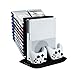 Produktbild fgyhty Dual-Fans Controller-Ladegerät Multifunktions-Spiel CD-Halter Halterung für Xbox One S