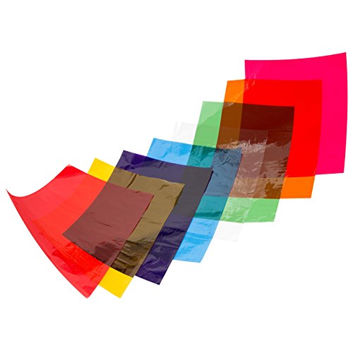 Transparentpapier DIN A4 104 Blatt, farblich sortiert in 8 Farben je 13 Blatt Faltblätter Drachenpapier bunt Bastelpapier Zellophanpapier Pergamentpapier - 3