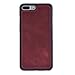 Produktbild Red Circle Apple iPhone 7 Plus & iPhone 8 Plus Leder Schale Hülle Case Ledertasche Case UltraSlim Vintage Echtes Leder, Rundumschutz, Unzerbrechliche Kanten (Rot)