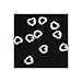 10 PCS Bling Bling RAINBOW BLACK HEART Alloy 3D Rhinestone/Gem Design For Nail Art Cellphone Decoration