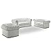 Produktbild Moebella Sofagarnitur 3-2-1 Leder Ledersofa Chesterfield Teilleder Farbwahl