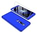 Produktbild Nokia 6 2018 Hülle 360 Grad Blau Ultra dünn Alles Inklusive Schutz 3 in 1 PC Telefon Cover Case +Frei Hartglas Glasfilm Schutzfolie JOYTAG-Blau