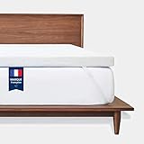 mello Surmatelas Mémoire de Forme 5cm | Surmatelas 90 x 200, sur Matelas Mousse Mémoire de Forme, Respirant | Housse Amovible et Lavable en Bambou Hypoallergénique, Anti-dérapant (90x200 x 5cm)