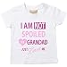 I'm Not Spoiled My Grandad Just Loves Me Girls Tshirt Baby Toddler Kids Available in Sizes 0-6 Months to 14-15 Years Grandaughter