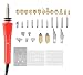 Produktbild Holz Brandmalerei,Fansport 37 StüCk LöTkolben Holz LöTkolben Stift 110V 30W Brandmalerei Holz Gravieren Pyrography Tool ZubehöR Brandmalerei