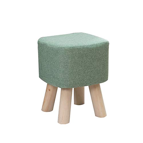 Fußhocker holz Adult Mode Kreative Kleine Hocker High-Bein Massivholz Hocker Kleine Quadratische Hocker Wohnzimmer Couchtisch Hocker Schuhbank (Farbe : Style3)
