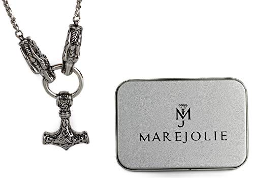 Cadena vikinga para hombre de acero inoxidable macizo - Hecho para la eternidad sin decoloración