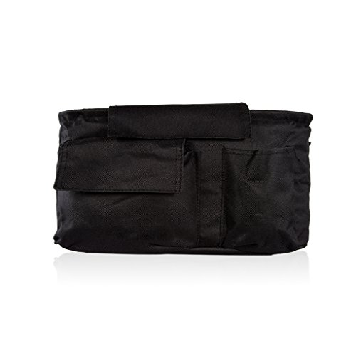 Stroller Organiser Baby Bag With Shoulder Strap,Latest Design Of Storage System For Parents,Fit Majority Of Pushchairs,Car Seats,Bikes,Bicycle,Diaper Bag,Bottle / Cup Holder,Thick,Black