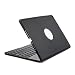 Produktbild iPad Air 2 Tastatur Case Hülle, iEGrow F8S+ Deutsche Bluetooth Tastatur-Fall Case Cover mit 7 Farben Hintergrundbeleuchtung für iPad 6, Schutzhülle mit mit Auto Wake / Schlaf Funktion [QWERTZ Deutsches Tastaturlayout] Schwarz