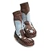 Mocc Ons Moccasin Style Slipper Socks - 12-18 Months, Cowboy