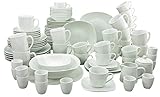 Qualitätsporzellan Creatable, 13779, Serie Square weiss, Geschirrset Kombiservice 100 teilig