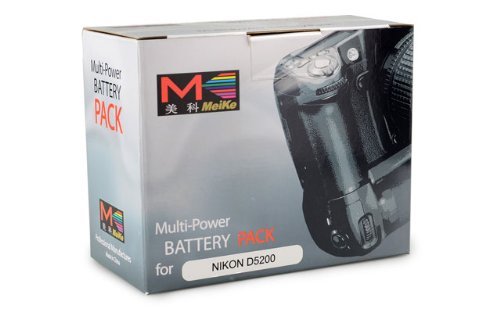 Meike MK-D5200 Grip Batterie pour Nikon D5200 Noir