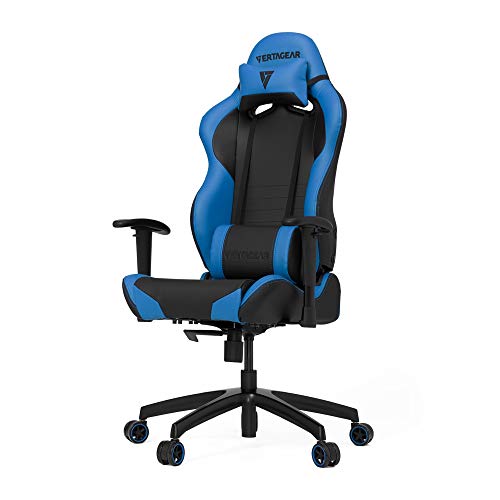 Vertagear SL2000 Asiento Acolchado Respaldo Acolchado - Silla (Asiento Acolchado, Respaldo Acolchado, Negro, Azul, Negro, Azul, Espuma, PVC, Espuma, Cloruro de polivinilo (PVC))