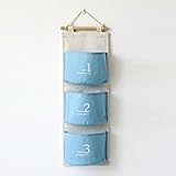 GWELL Ordnungssysteme Hängender Organizer mit 3 Taschen Hängeorganizer Hängeaufbewahrung Multifunktionale Aufbewahrungstasche für Kinderzimmer, Schlafzimmer, Tür