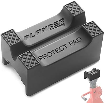 PLANGER® - Protect Pad – Tampon pour chandelles en Acier avec Conception antidérapante – Protégez Votre Voiture en la Levant par Le Chandelles à crémaillère – Construit de Caoutchouc très résistant