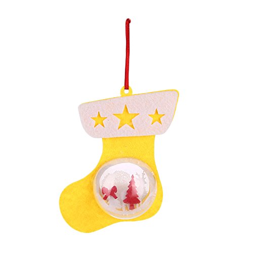 Preisvergleich Produktbild MingXiao Weihnachtsbaum-hängende Ball-Socken Schneeflocke-Geschenk-Partei-Weihnach...