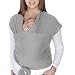 SySrion Baby Wrap Carrier - Soft Baby Carrier for Comfortable Baby Wearing - Durable and Stretchy Cloth Keeps Your Baby Close and Comfortable - Fits Babies From Birth to 35 lbs (Grey)