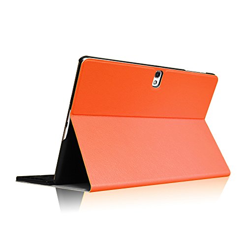 Fintie Blade X1 Samsung Galaxy Tab S 10.5 Bluetooth Tastatur Hülle Keyboard Case – Ultradünn leicht SmartShell Ständer Schutzhülle mit magnetisch abnehmbar drahtloser Bluetooth Tastatur für Samsung Galaxy Tab S T800 T805 (10,5 Zoll) Tablet, Orange - 9
