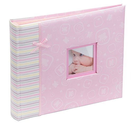 Kenro happy baby girl pink photo album and scrapbook 2 in 1