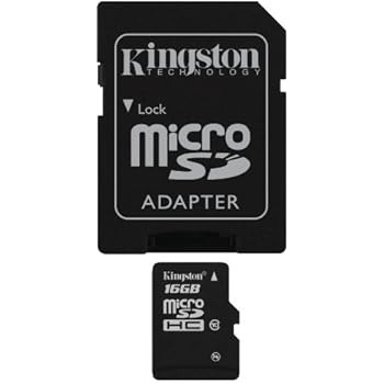 Kingston Technology 16 GB microSDHCClass 10 Flash Card with SD card adapter