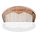Wooden Beard Comb For Superior Men By Spartan Beard Co: Finest Quality Pocket Comb For Beard & Moustache Grooming - Anti Static, Pocket Size Comb-Beard Brush- Comes In A Wax Sealed Envelope - Best Gift For Men