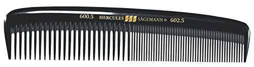 HERCULES SÄGEMANN - 600-602 Men's Pocket Comb | Men's Comb with Coarse and Fine Tooth Pitch | For Styling Fine Men's Hairstyles | Size: 5 Inches